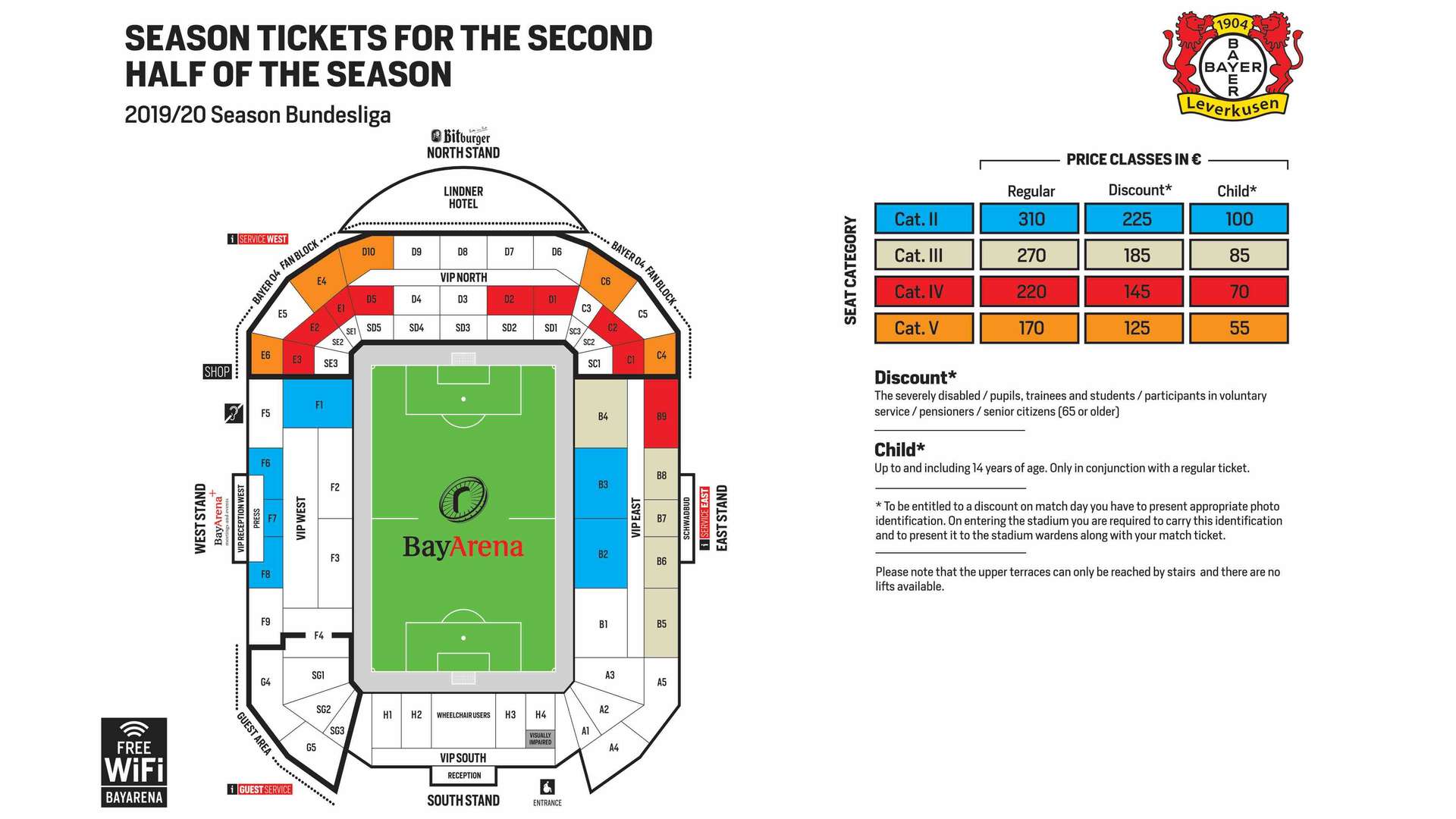 Ticket prices | Bayer 04 Leverkusen