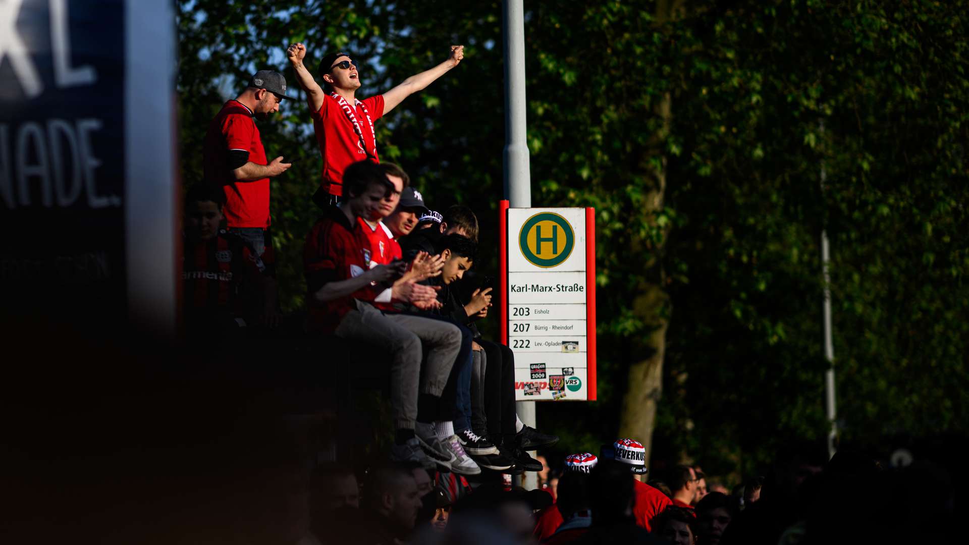 Fans vor dem Halbfinal-Rückspiel gegen die AS Rom