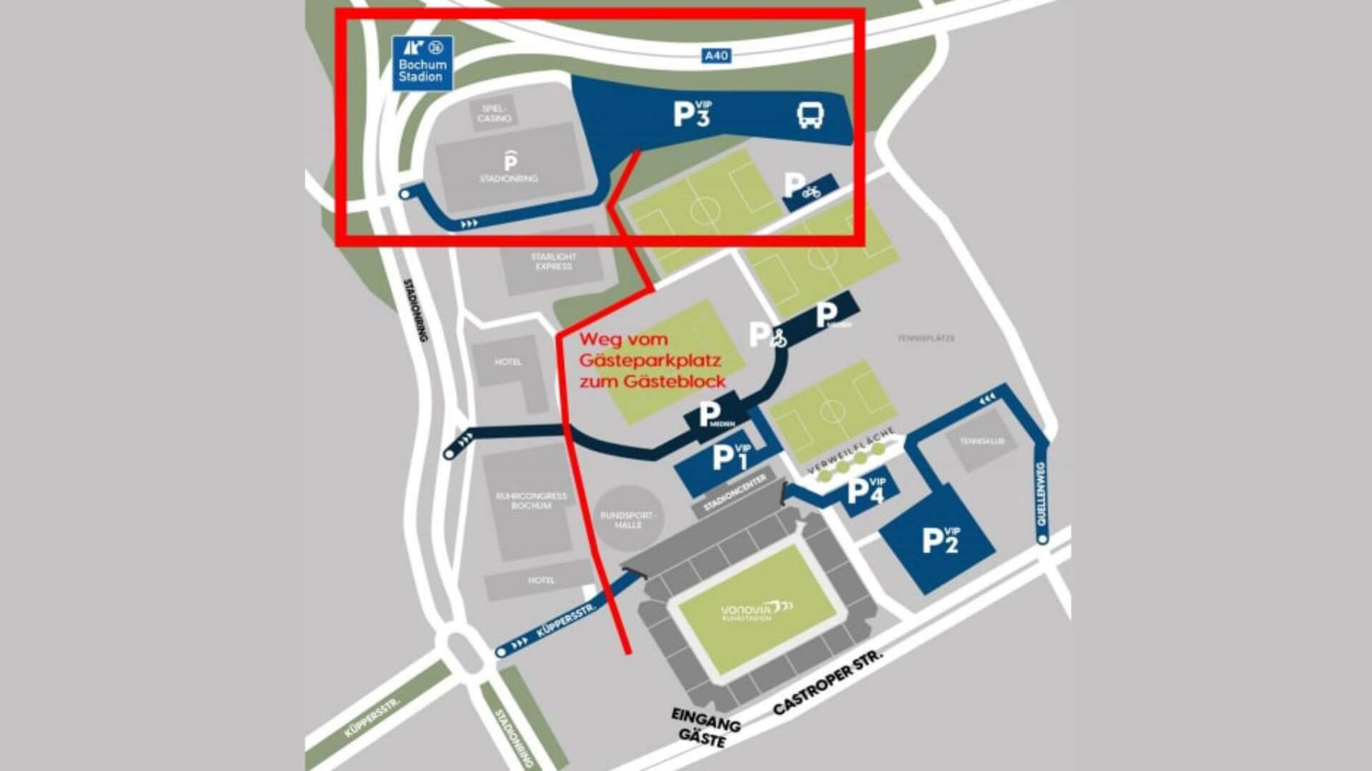 Anfahrt Vonovia Ruhrstadion