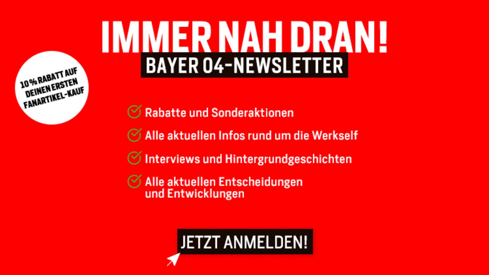 Anmeldung Newsletter neu