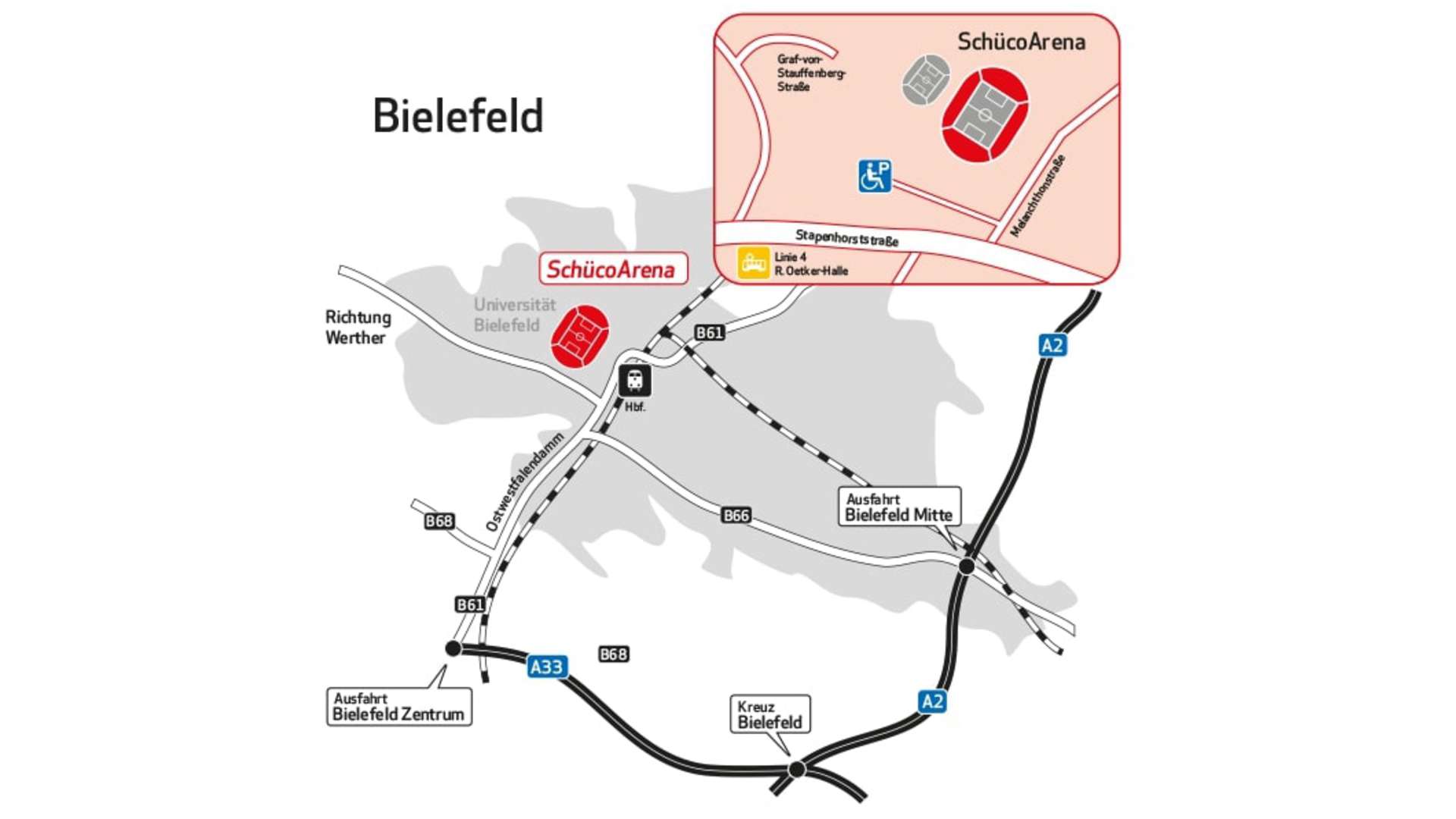 Lageplan Bielefeld