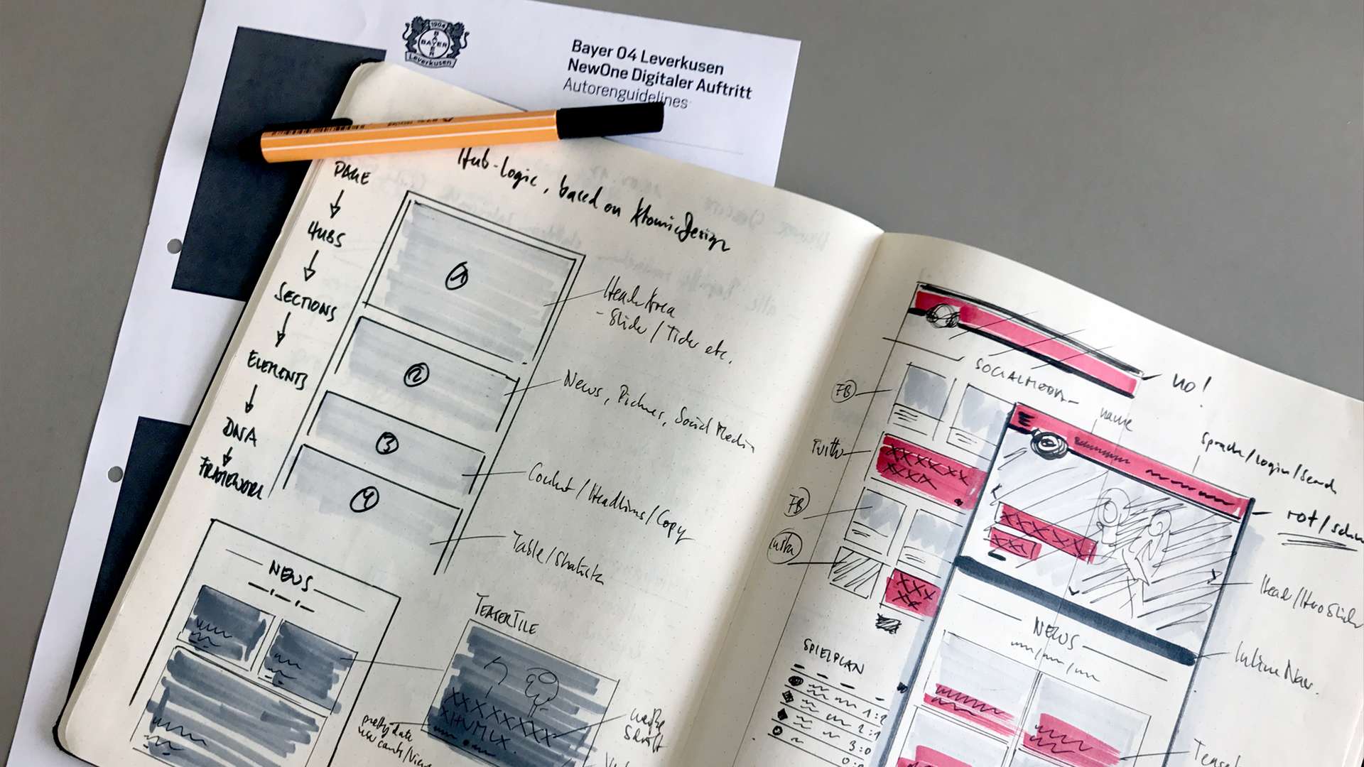 Scribble Bayer 04-Webseite