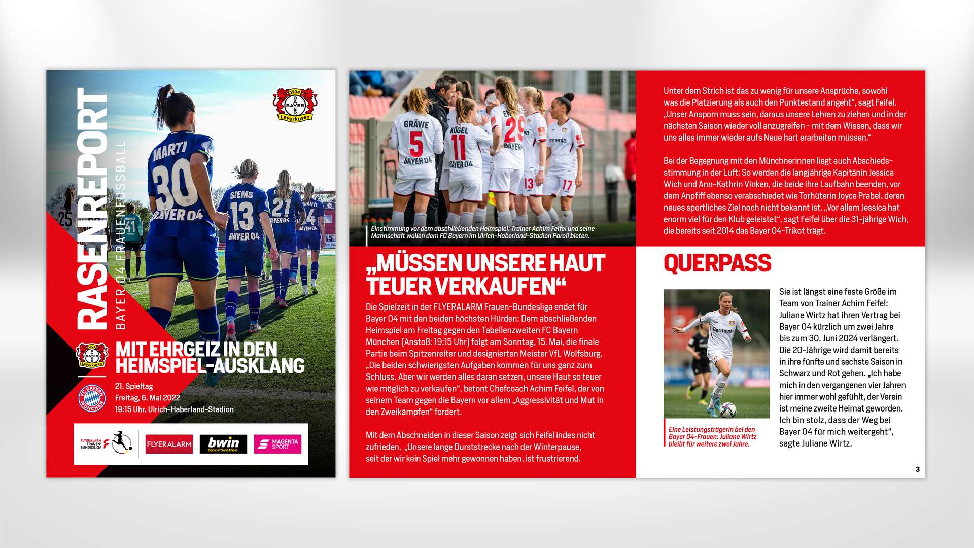 Informe de césped contra el FC Bayern de Múnich