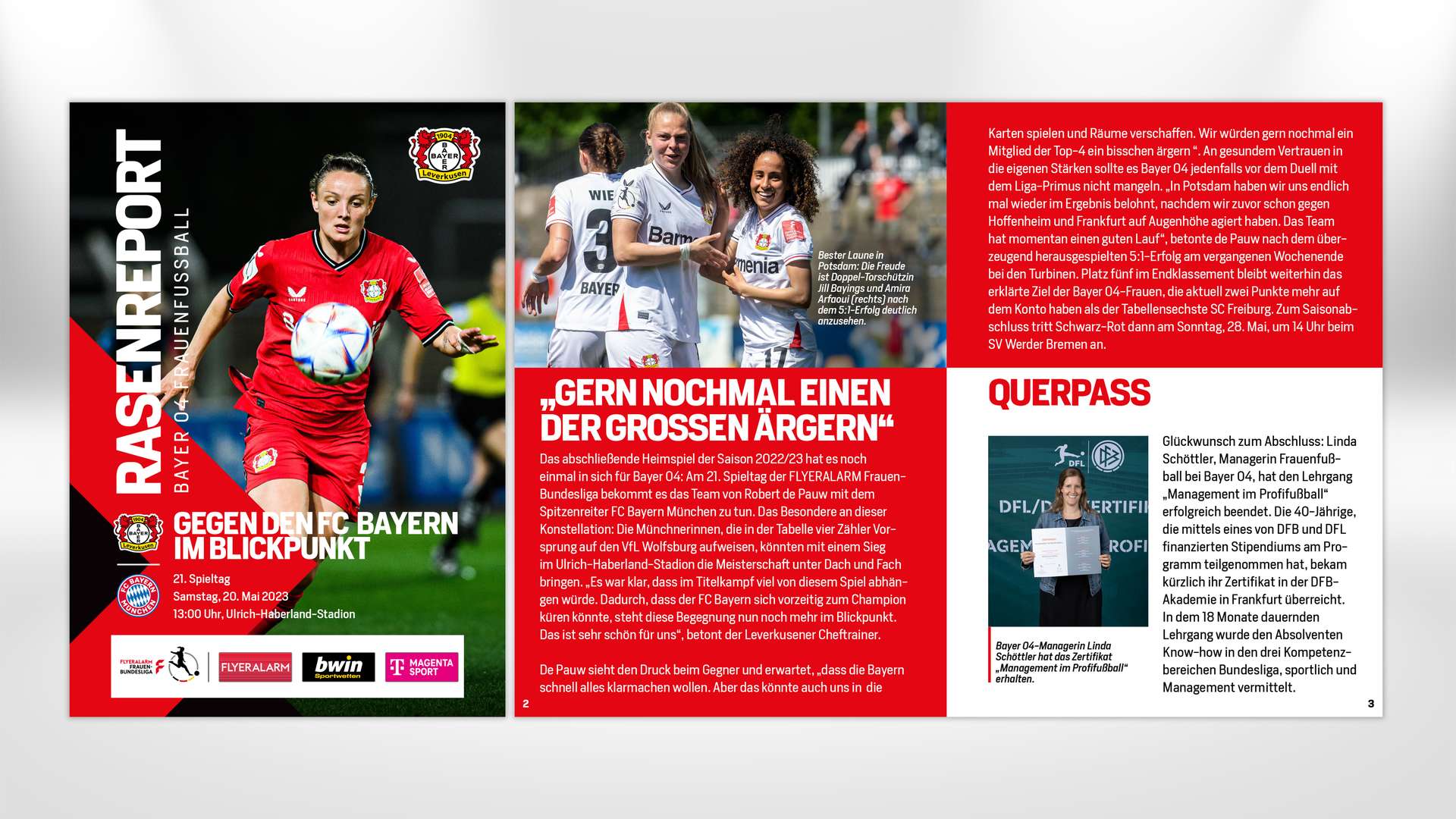 Informe de césped contra el FC Bayern de Múnich