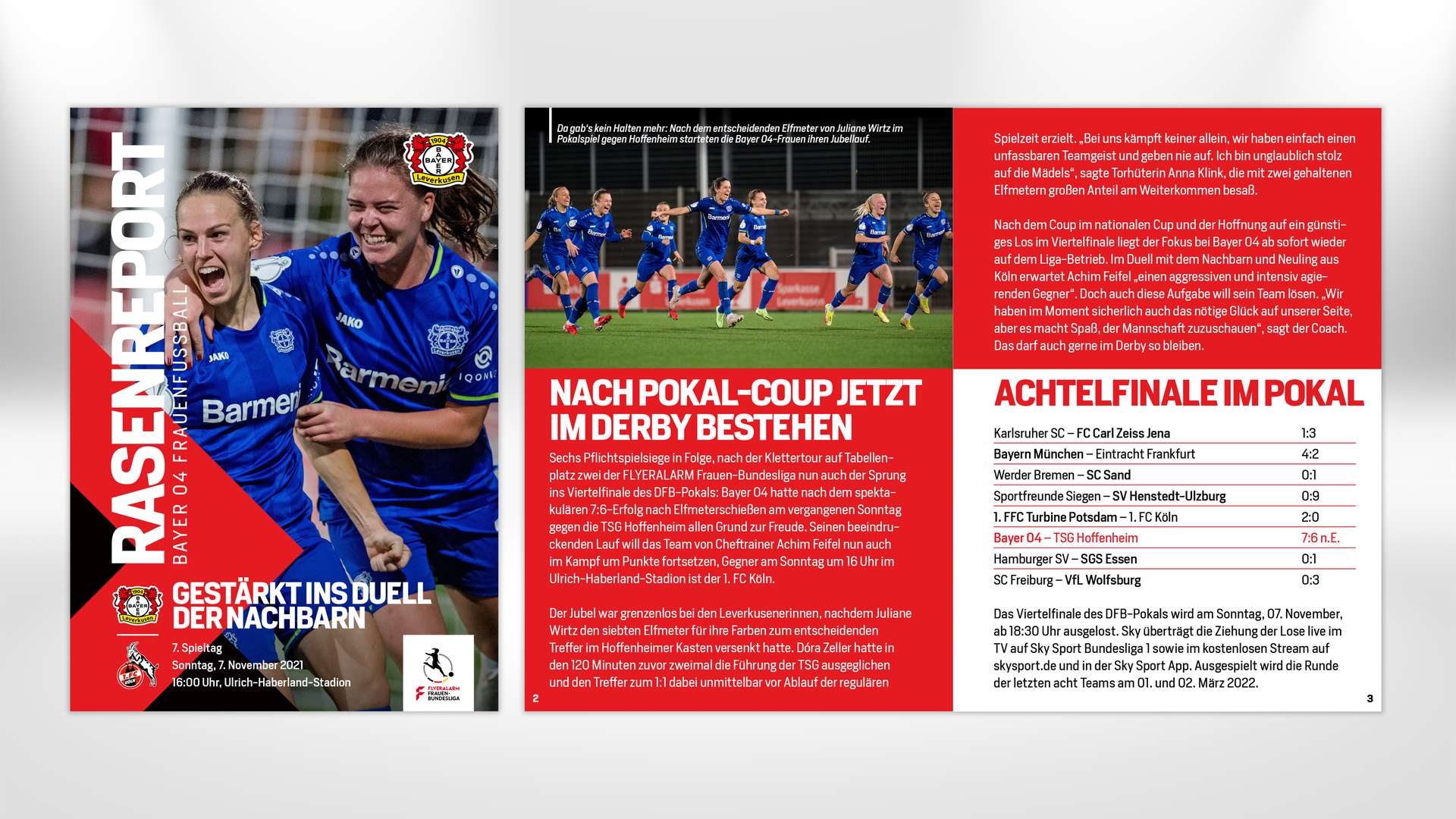 Informe de césped contra el 1. FC Colonia