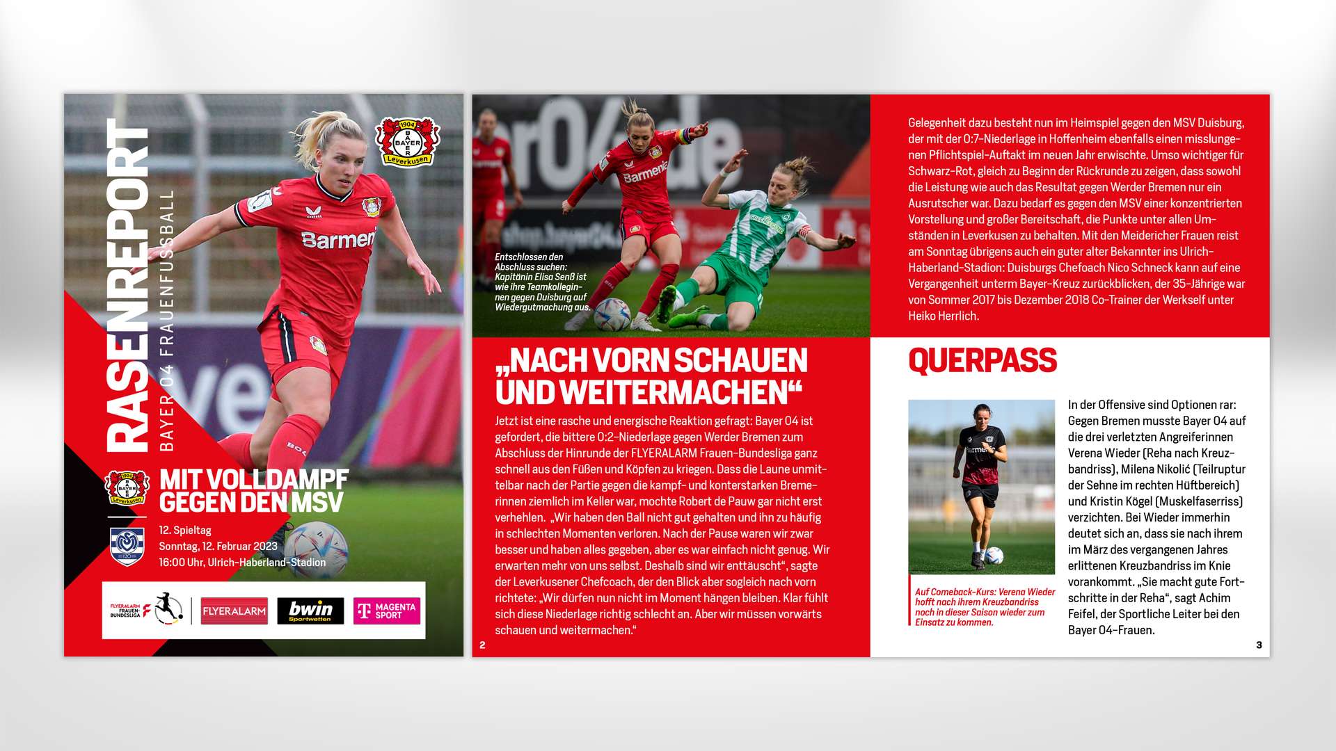 Informe de césped contra el MSV Duisburg