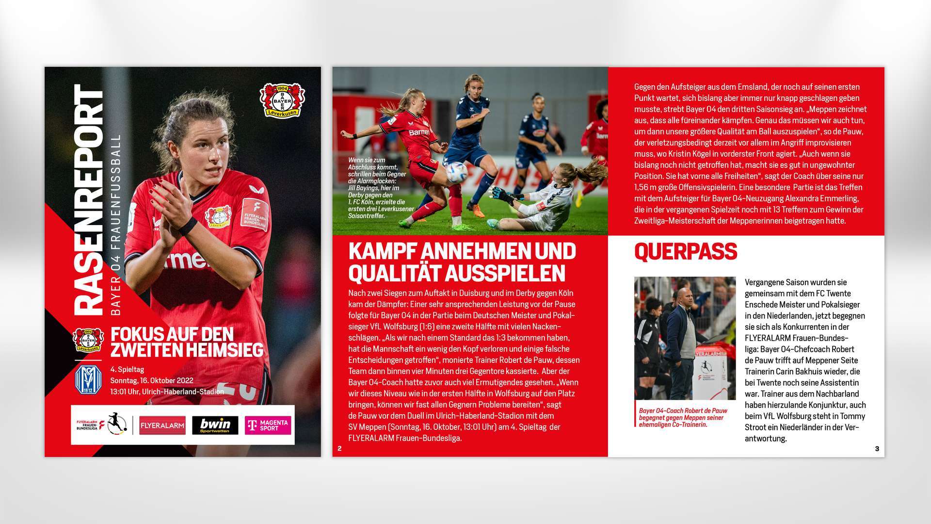 Informe de césped contra el SV Meppen