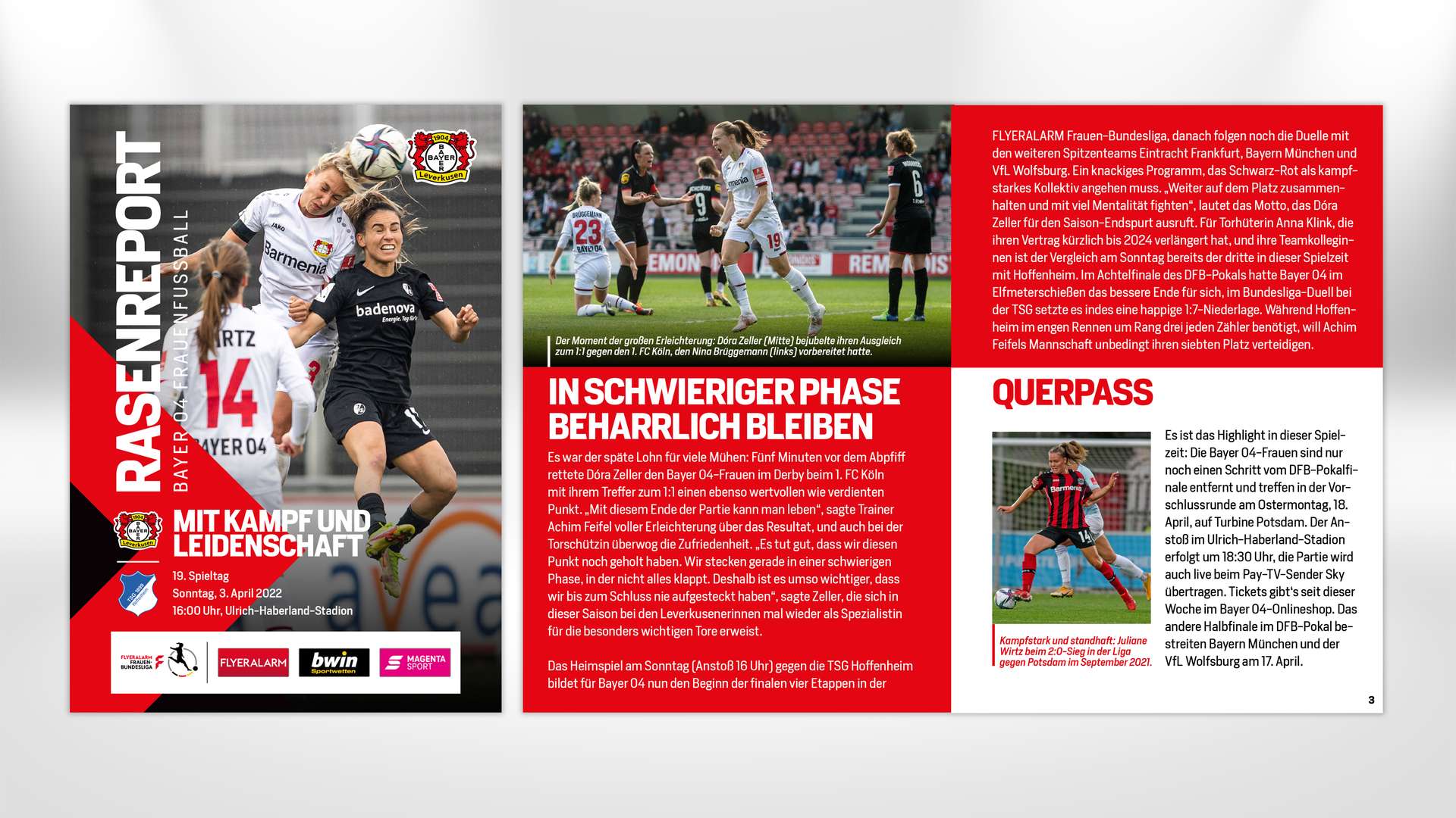 Informe de césped contra el TSG Hoffenheim