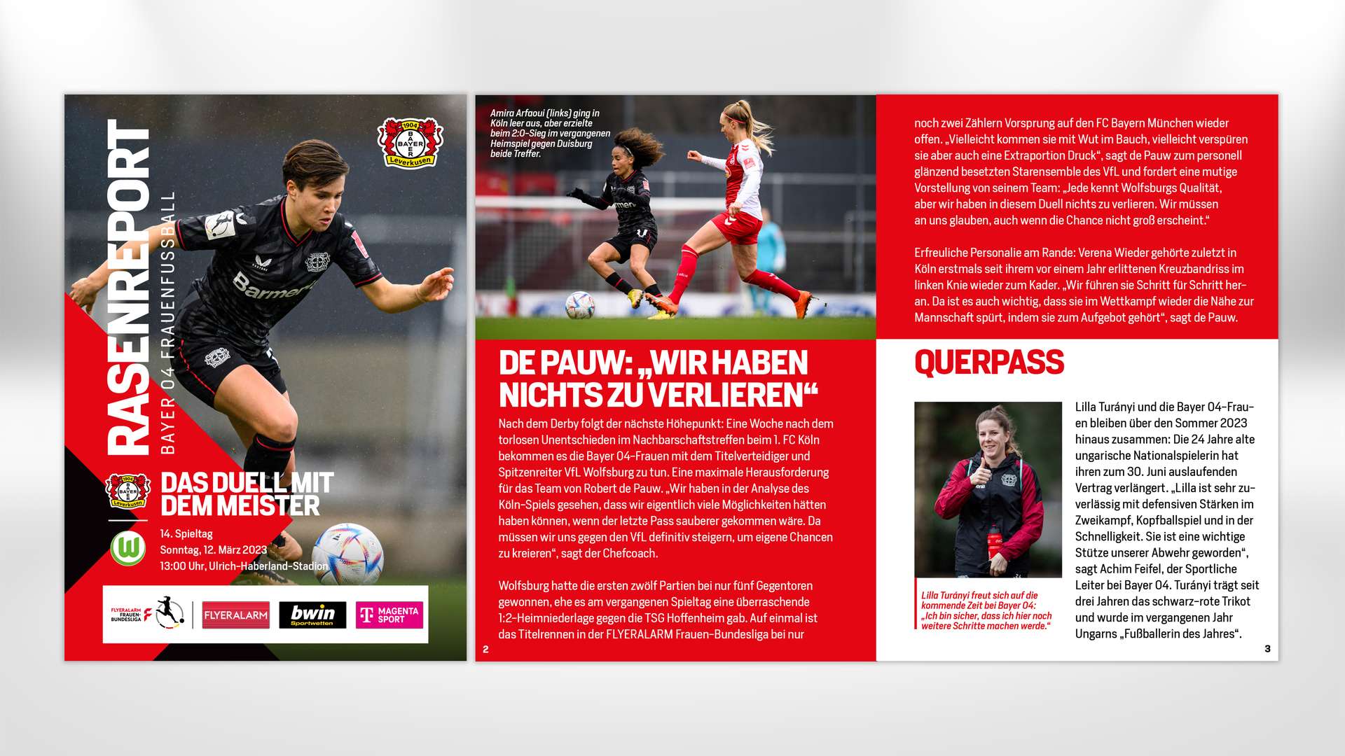 Informe de césped contra el VfL Wolfsburg