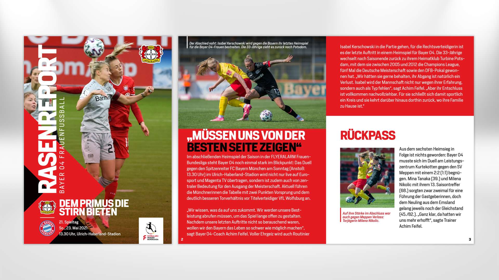 Informe de césped contra el FC Bayern de Múnich