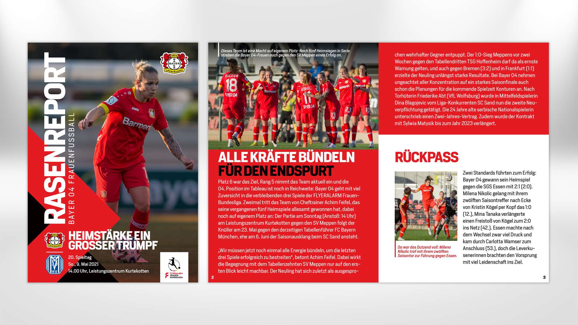 Informe de césped contra el SV Meppen