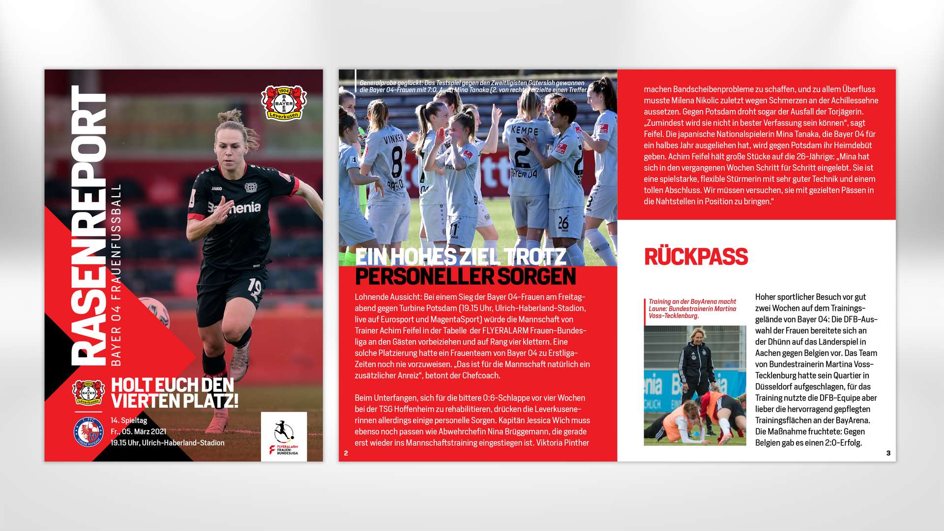 Informe de césped contra 1. FFC Turbine Potsdam