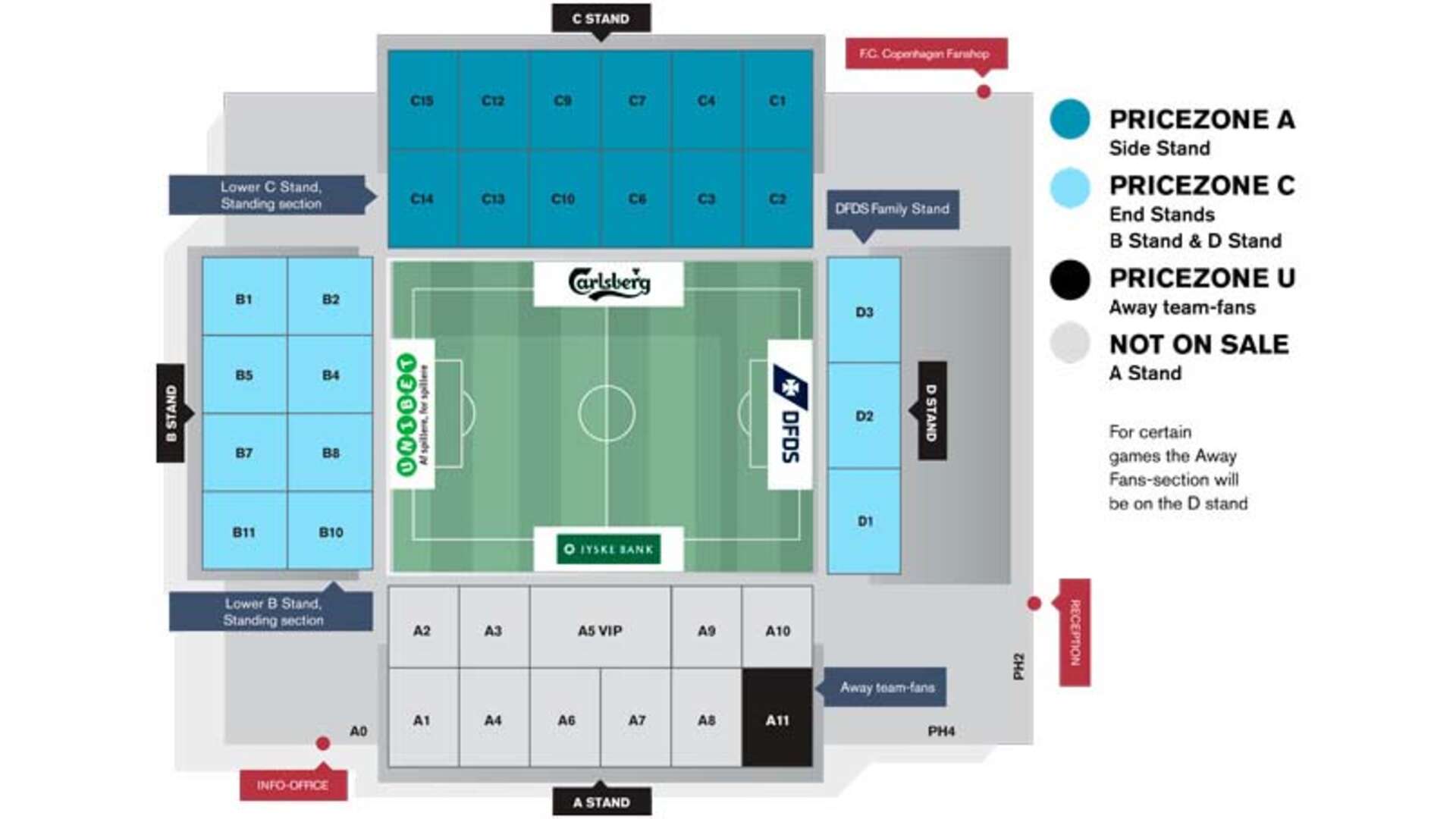 Stadionplan Parken