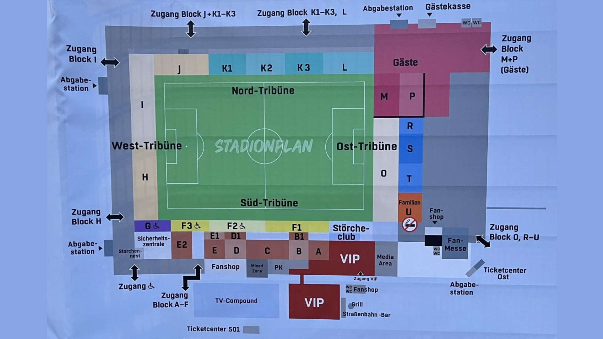 Stadionplan Holstein Kiel