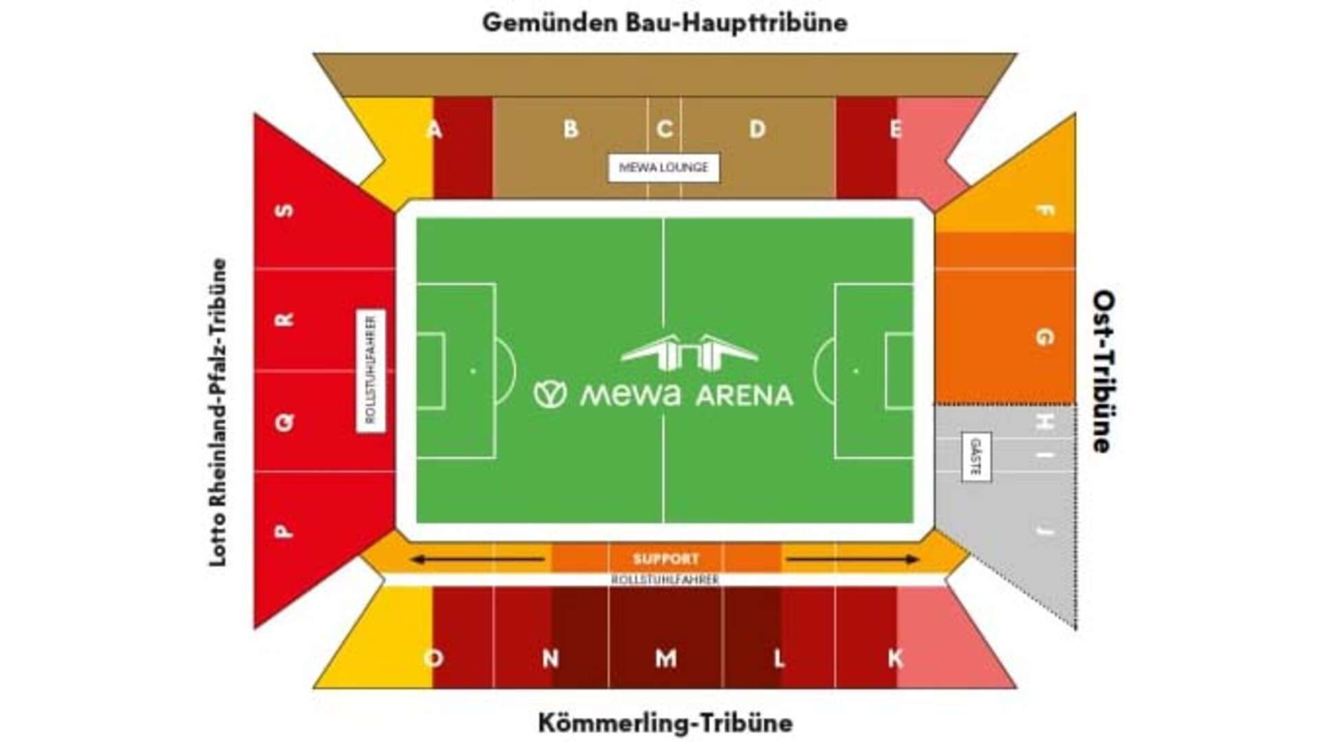 Stadionplan Mainz