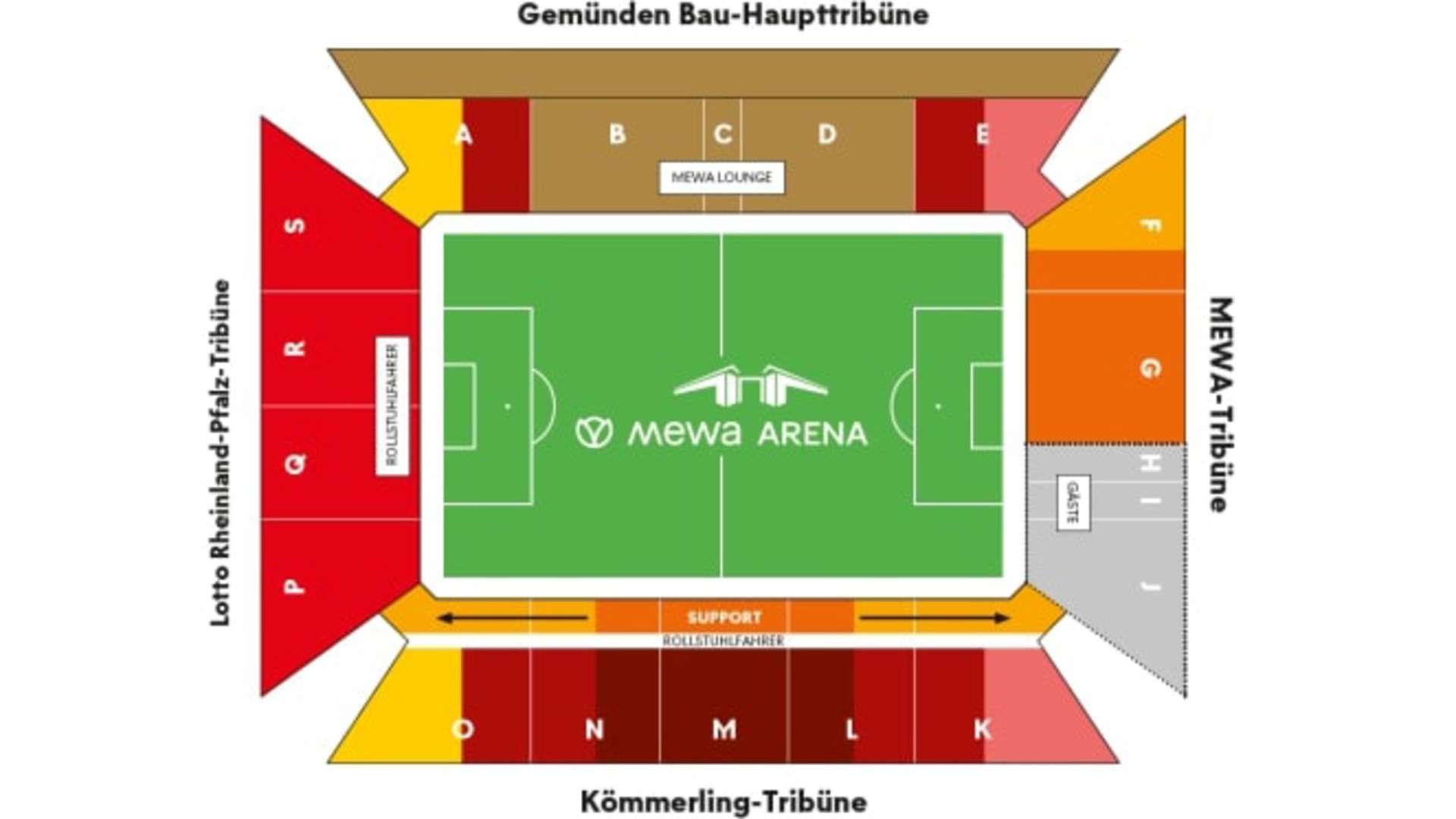 Stadionplan Mainz