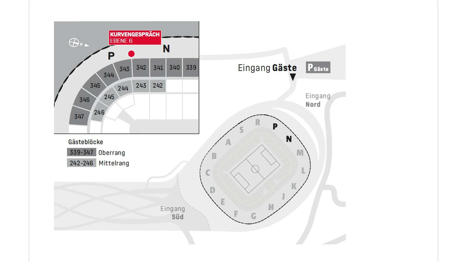 Stadionplan Allianz Arena