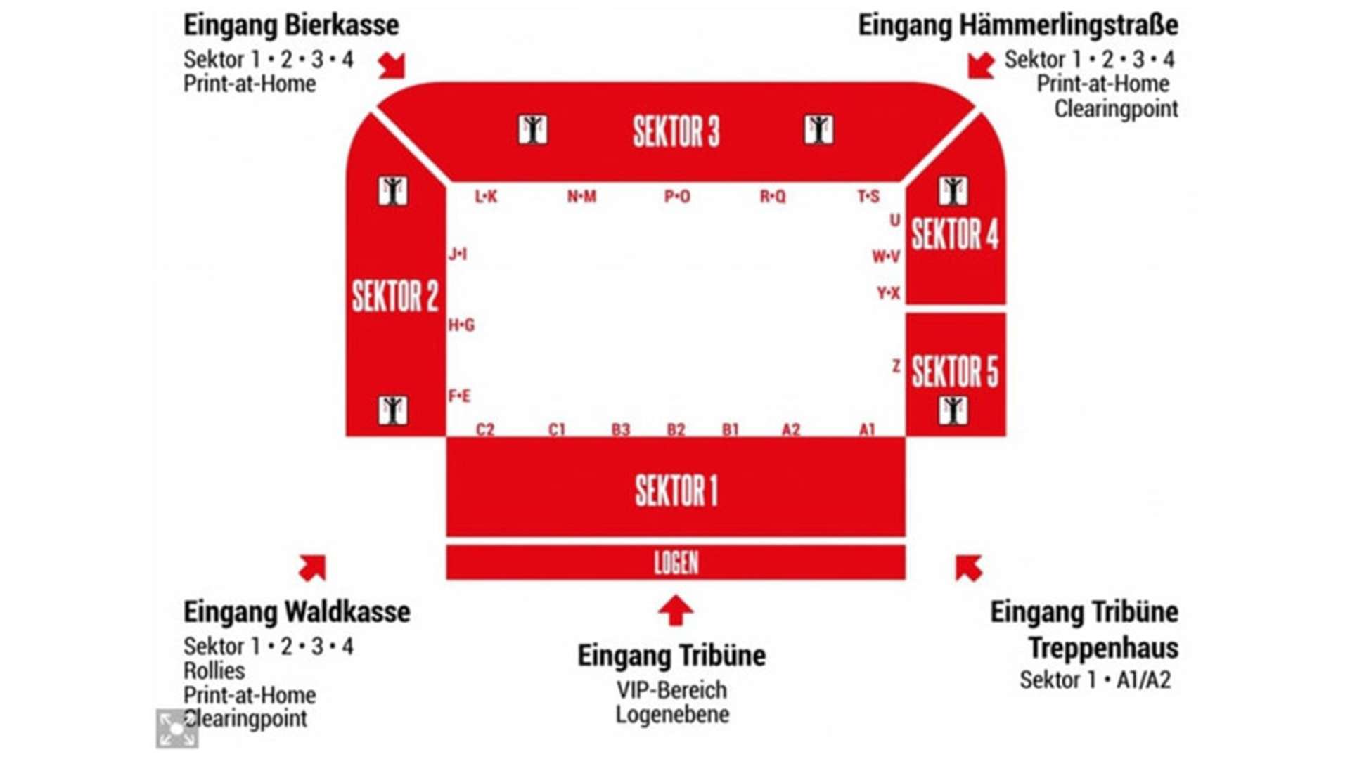 Stadionplan 1. FC Union Berlin