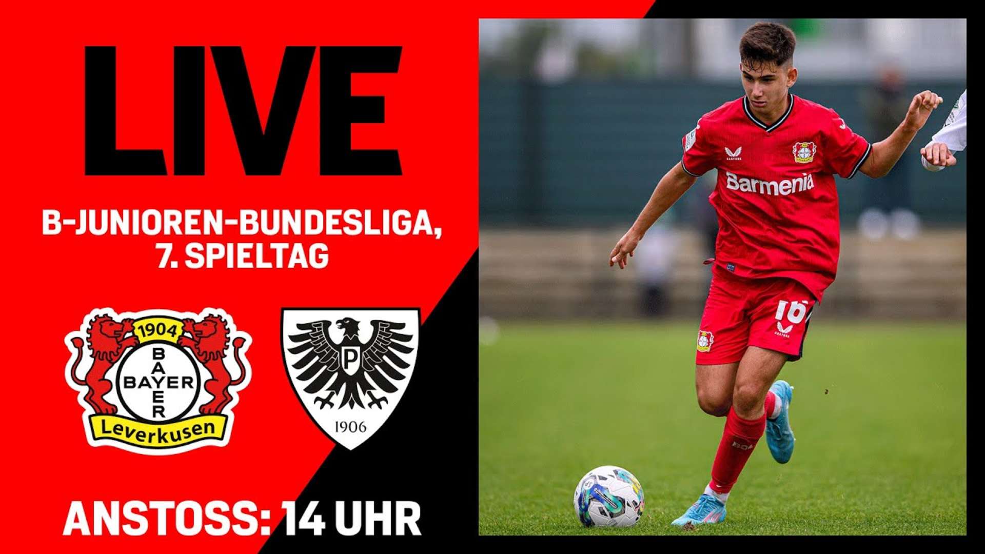 Ab 14 Uhr Live: U17-Heimspiel Gegen Den SC Preußen Münster | Bayer04.de