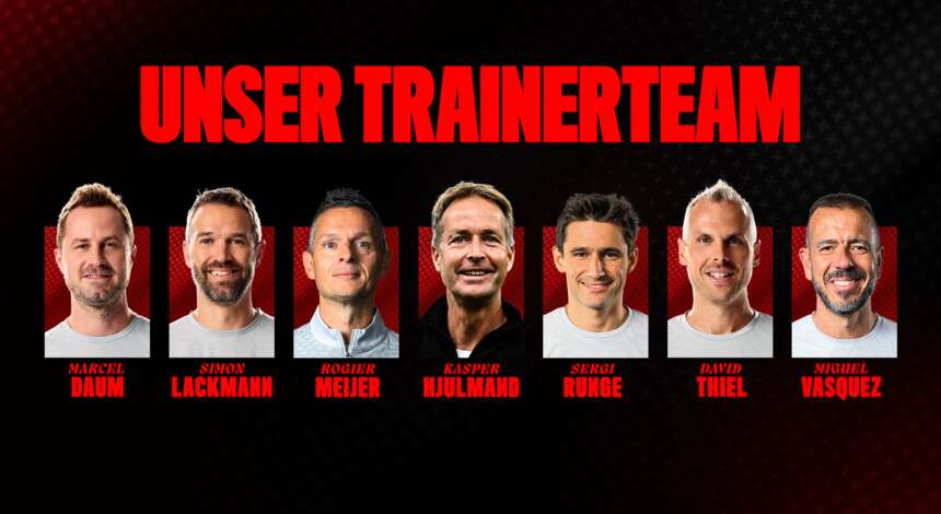 Trainerteam um Kasper Hjulmand