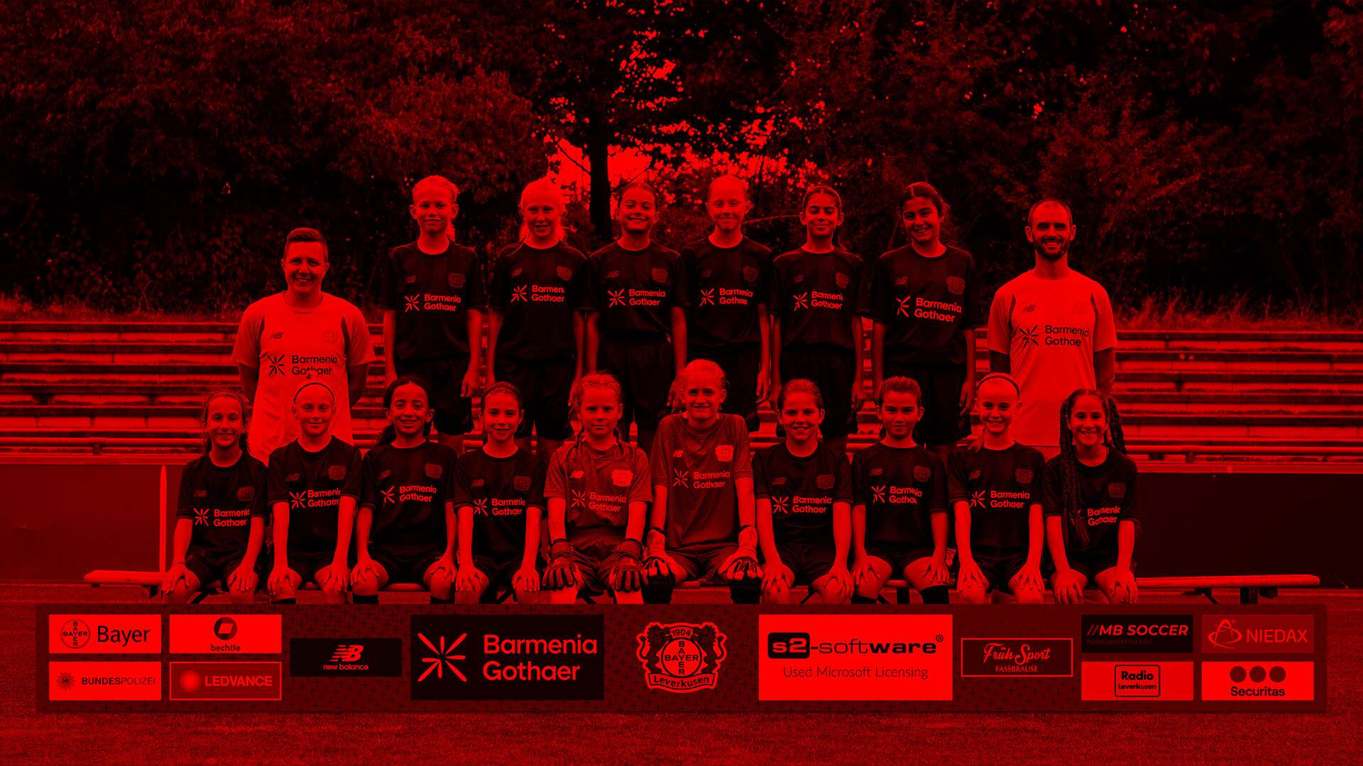 Foto del equipo sub-12 femenil