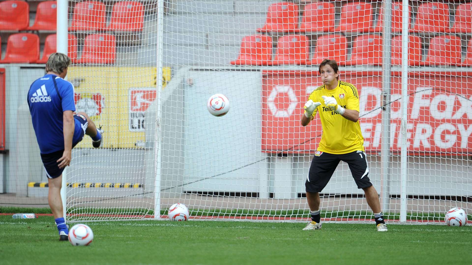 Rüdiger Vollborn und Rene Adler