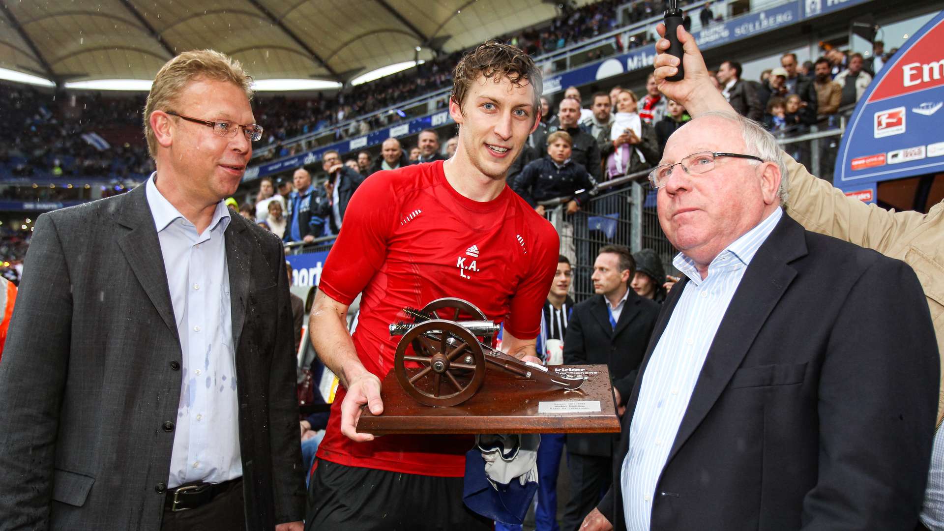 Stefan Kießling mit der Torjägerkanone