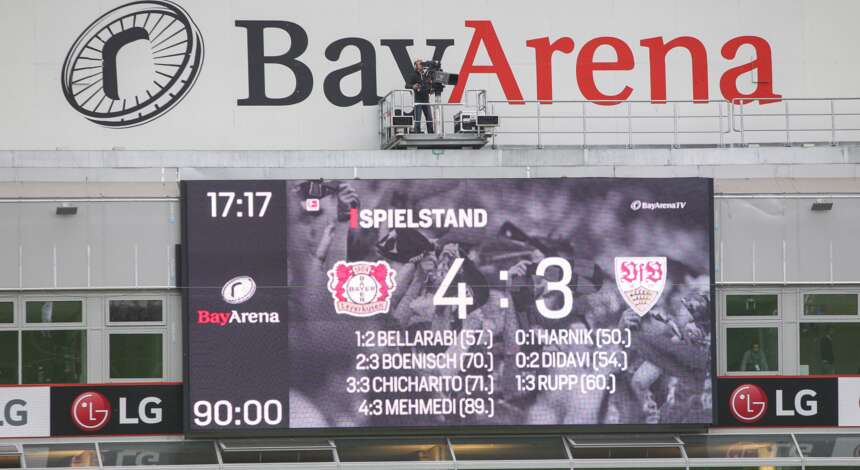 Bayer 04 gegen Stuttgart am 24. Oktober 2015