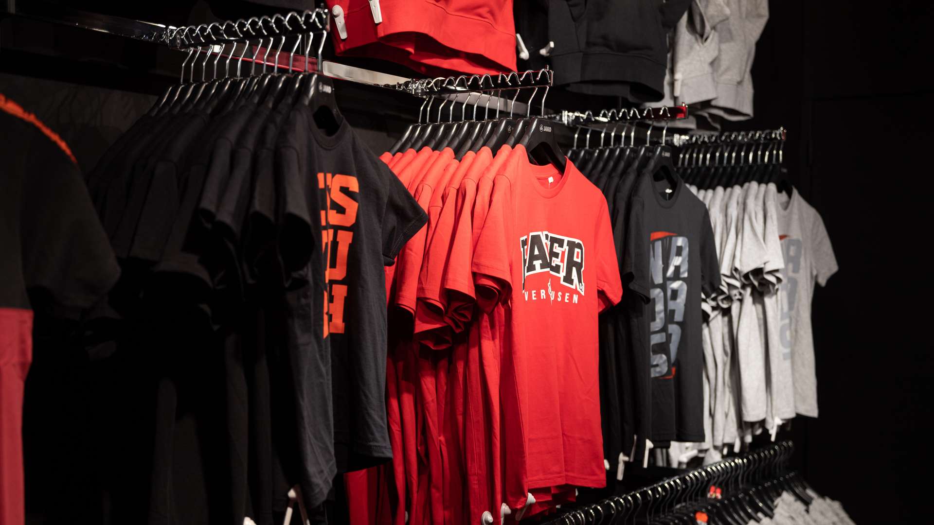 Camisetas en la tienda