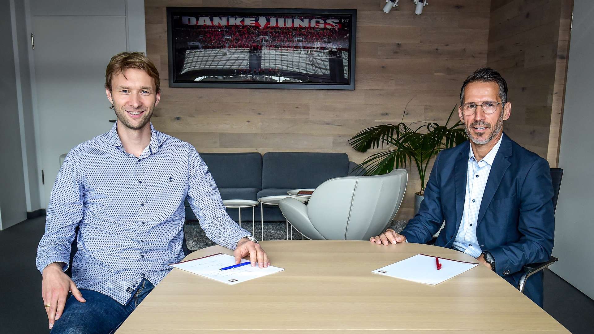 Simon Rolfes y Thomas Eichin en el verano de 2020