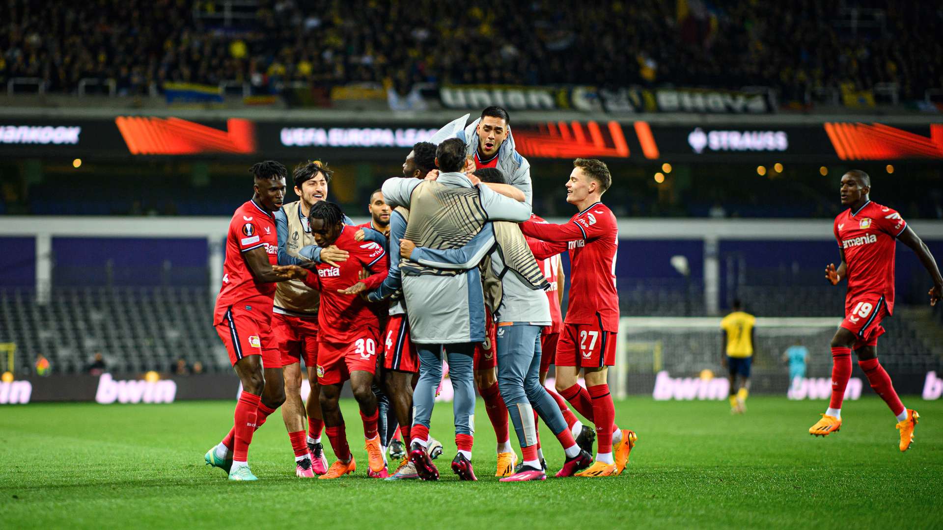 Jubel Union Saint Gilloise Sieg