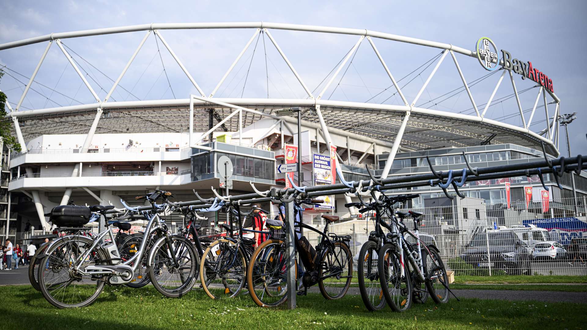 Estacionamiento para bicicletas en el BayArena
