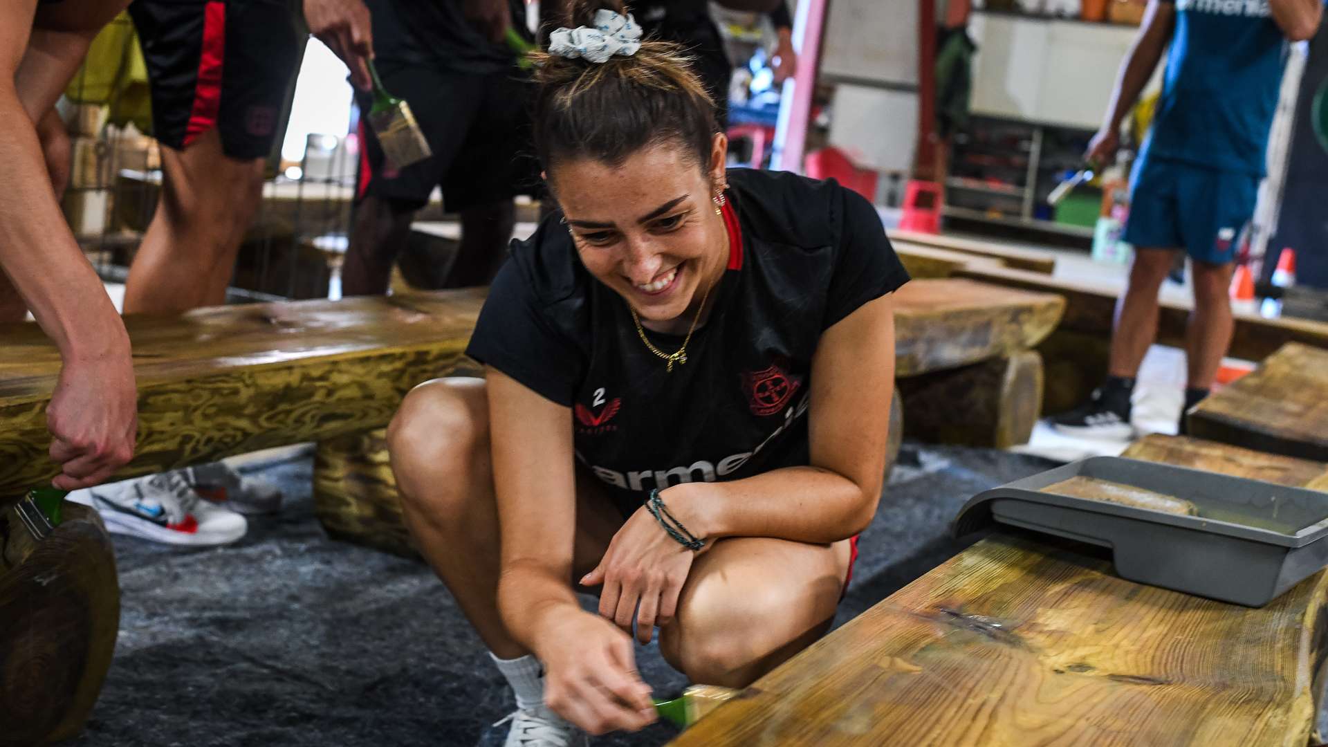 Ostermeier beim Schleifen