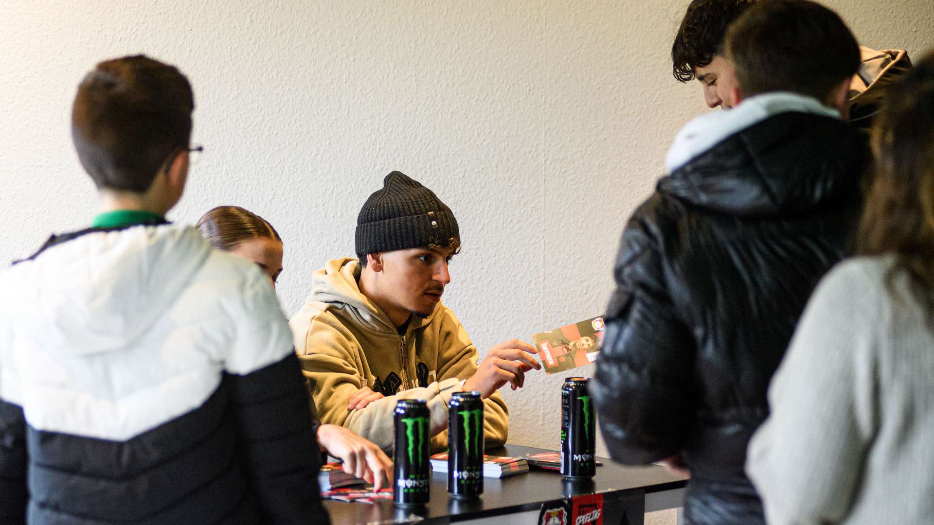 Autogrammstunde im Vereinsheim