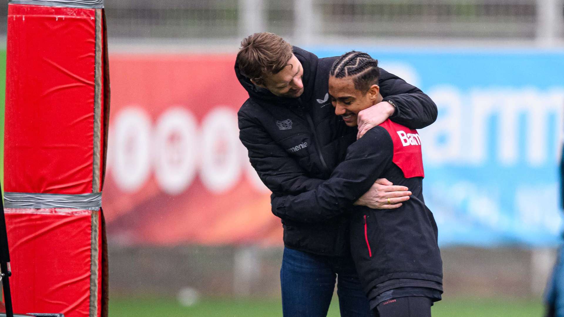 Rolfes und Arthur im Training