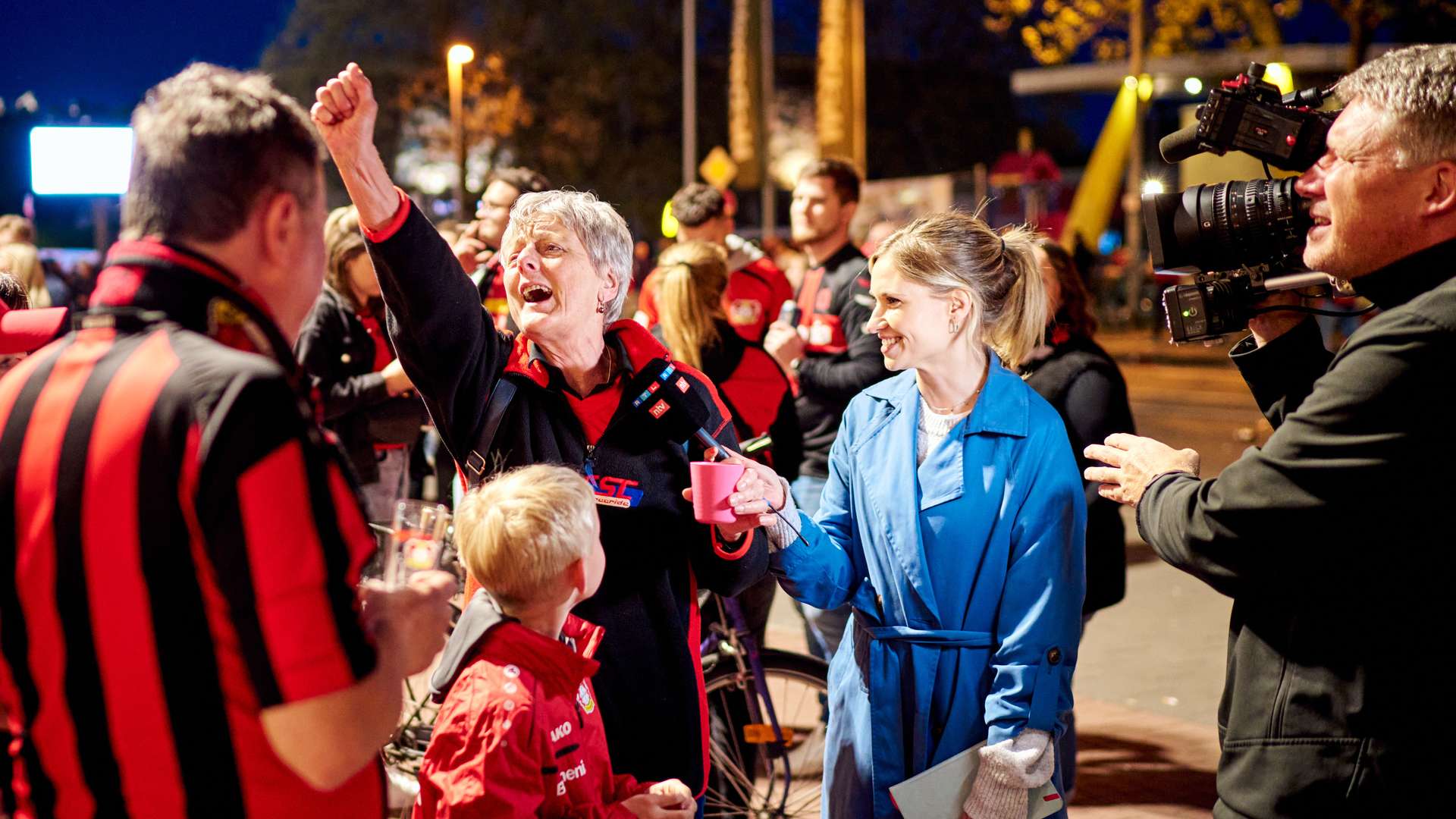 Feierlichkeiten nach Abpfiff