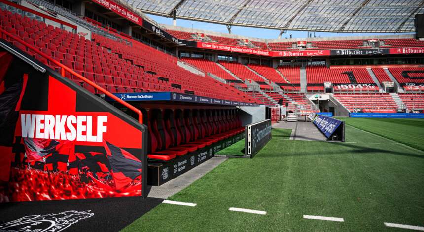 Heim-Bank in der BayArena