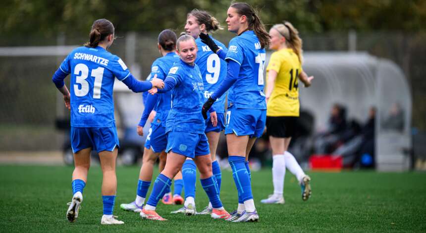Torjubel der Bayer 04-Frauen
