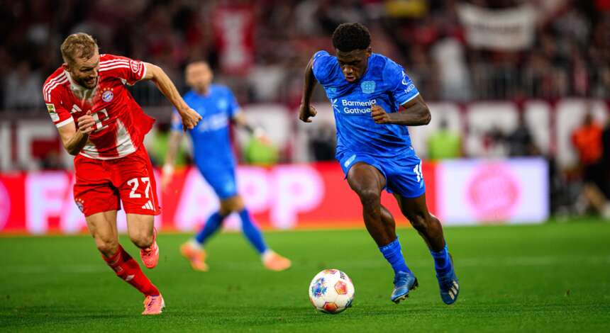 Ernest Poku gegen Konrad Laimer