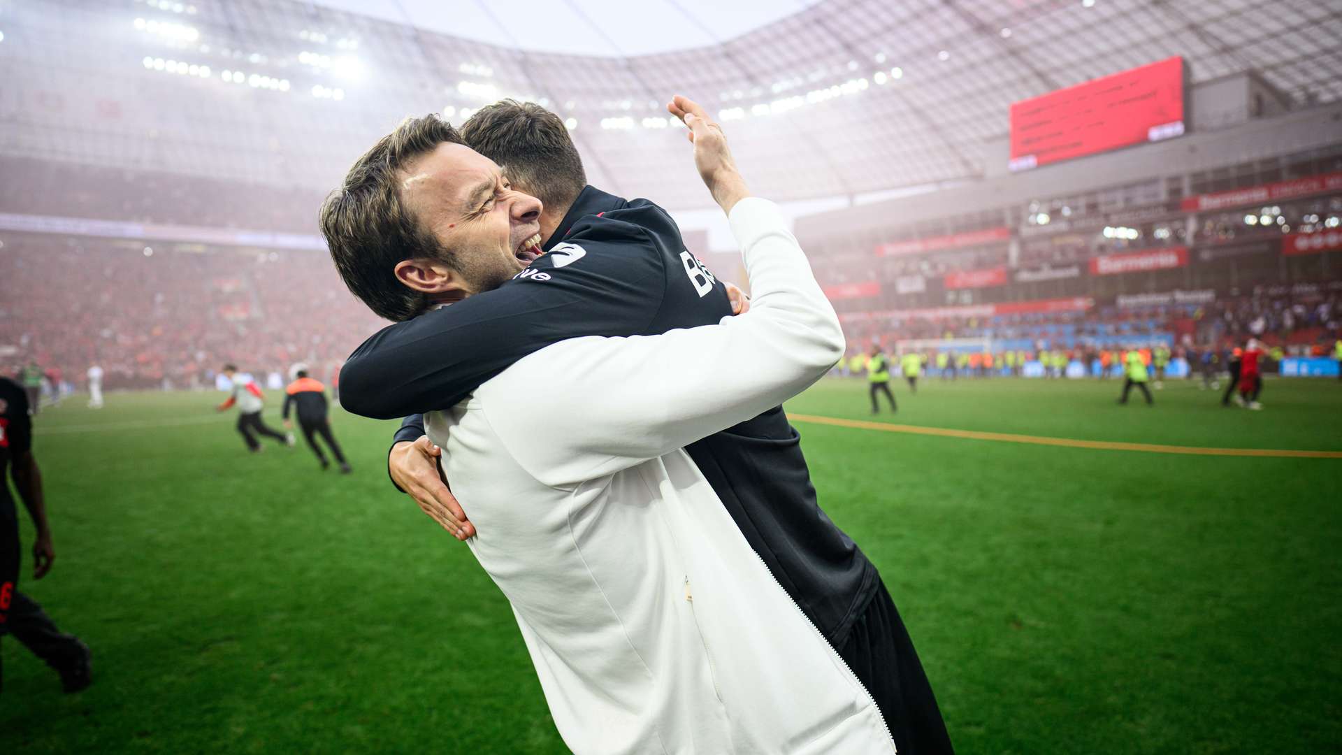 Emotionale Momente nach Abpfiff