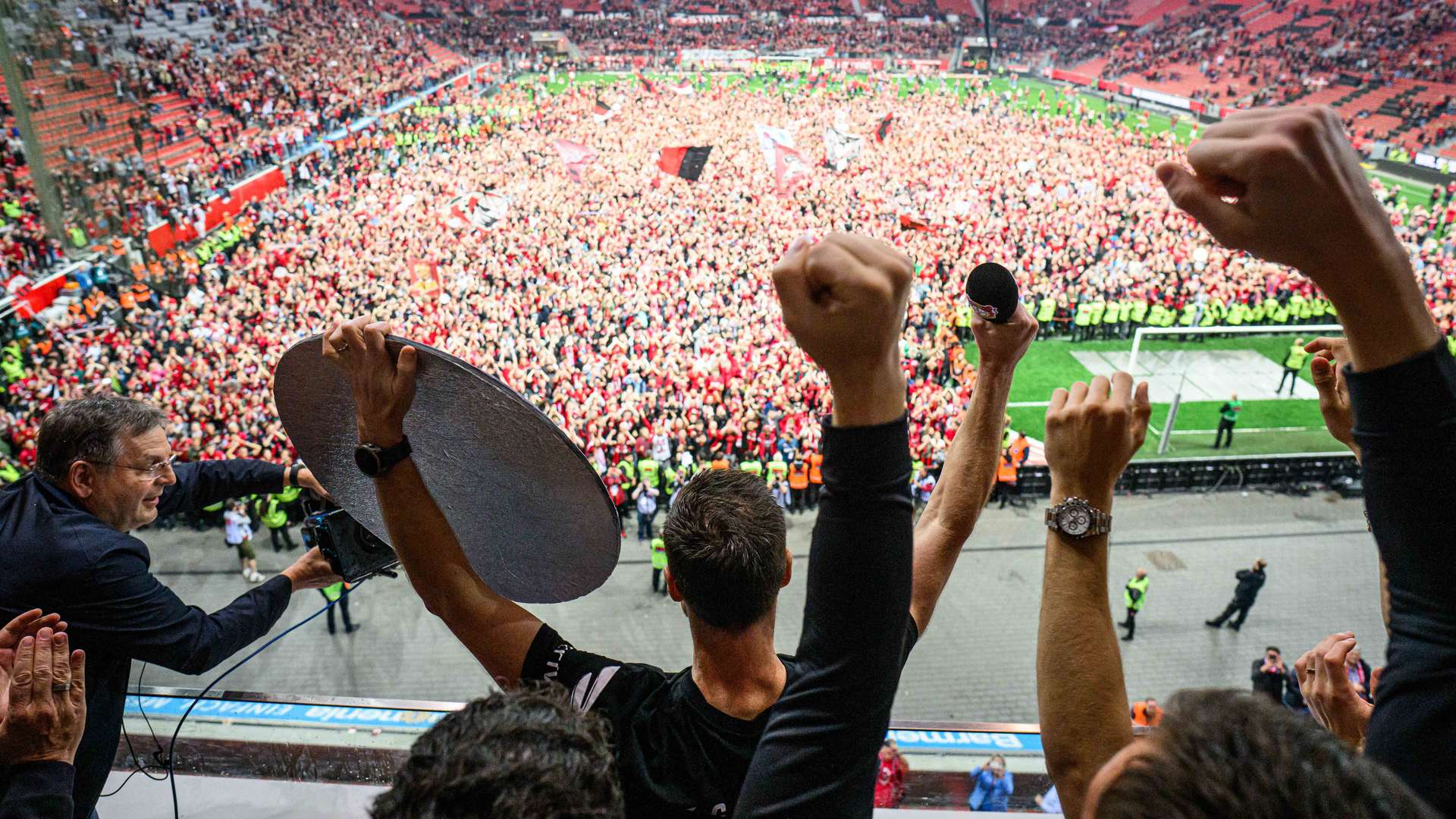 Emotionale Momente nach Abpfiff